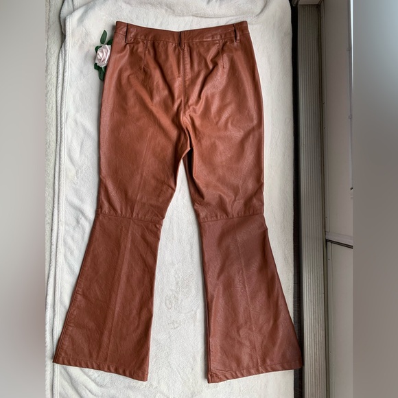 Urban Outfitters Isabella Faux Leather Flare Pant - Picture 11 of 12